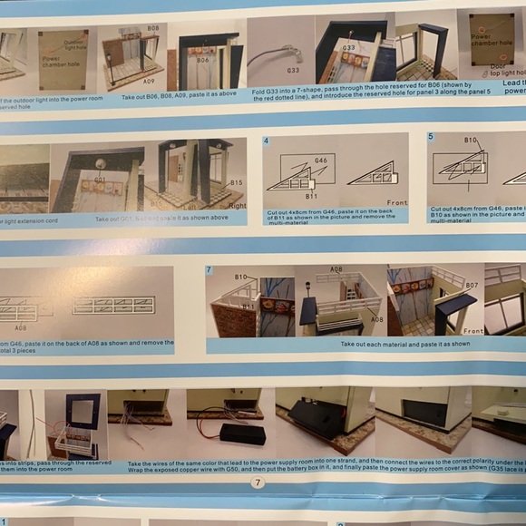 Bakery miniature dollhouse DIY kit with dust cover - Picture 5 of 6